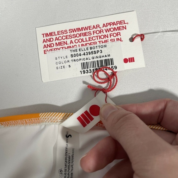 NWT Solid & Striped [‎ SZ Small ] Elle Bikini Bottom Beach Plaid - Picture 6 of 12